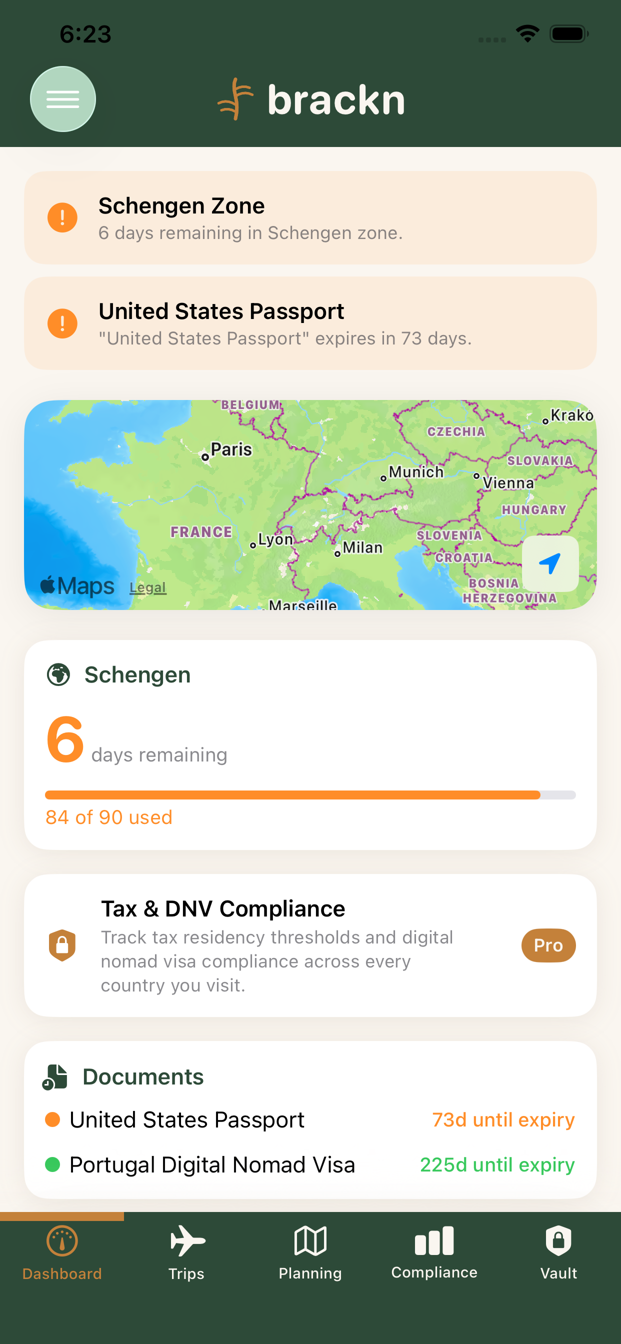 brackn dashboard
